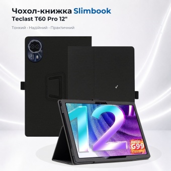 Чохол для планшета BeCover Slimbook for Teclast T60 Pro 12" Black (715842)